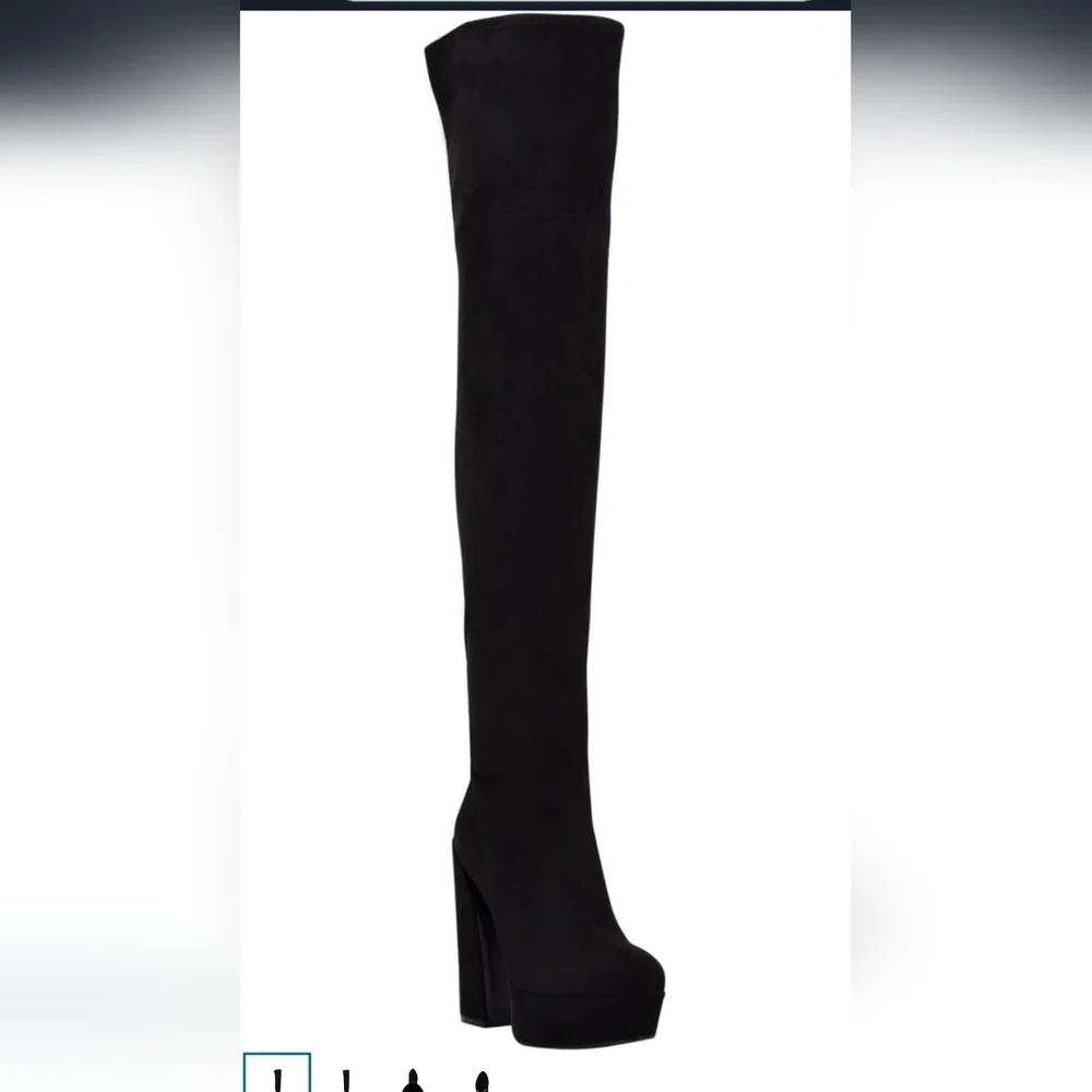 NWB‎ GUESS Women's Cristy Over-The-Knee Boot Black 9.5